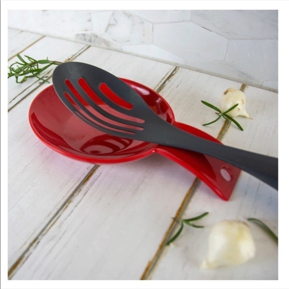 Range Kleen Christmas Red Buffet Spoon Rests Reusable Stackable 6 Piece Bundle - Picture 3 of 9